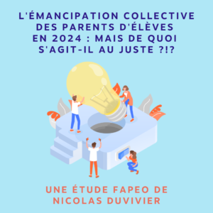 Education permanente en 2024 - émancipation collective des parents d'élèves